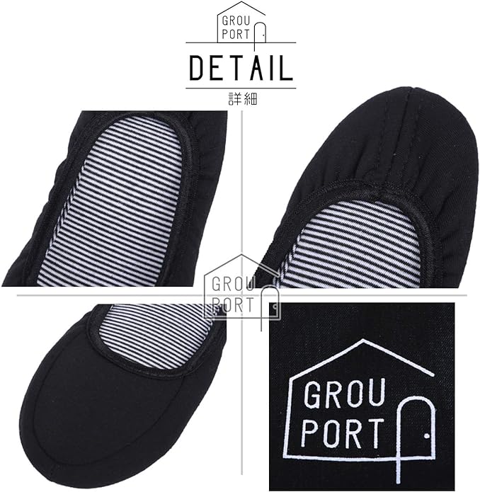 Grouport Women's Portable Slippers, Foldable, Portable Storage Bag Included -  Australia