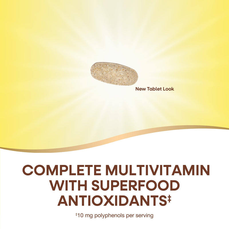 Nature's Way Alive! Men’s 50 Plus Multivitamin Complete Tablets, 50 ct | Daily Multivitamin for Men Over 50, Supports Cellular Energy Metabolism, Heart, Muscle & Eye Health*, High Potency Vitamins 50 Count (Pack of 1)