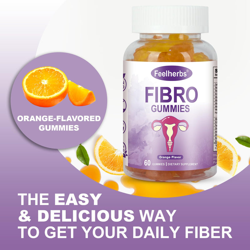 Fibro Gummies for Women, Pack of 2, Multivitamin Inositol Gummies with Inositol, Biotin, Vitamins A, C, D3, E, B6, B12, 60 Gummies Per Bottle