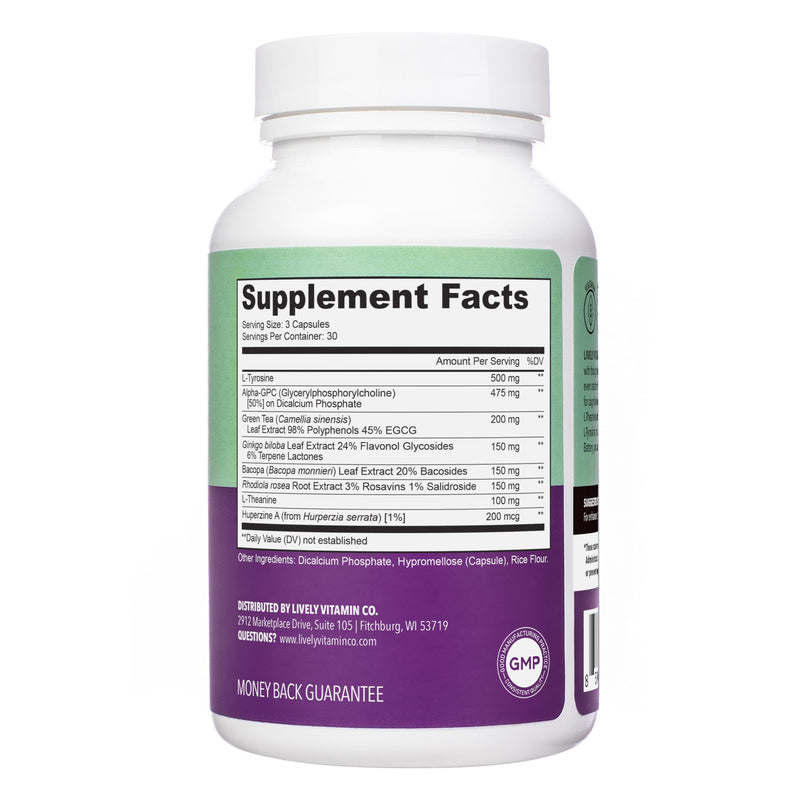 LIVELY VITAMIN CO Brain Battery - 90 Count
