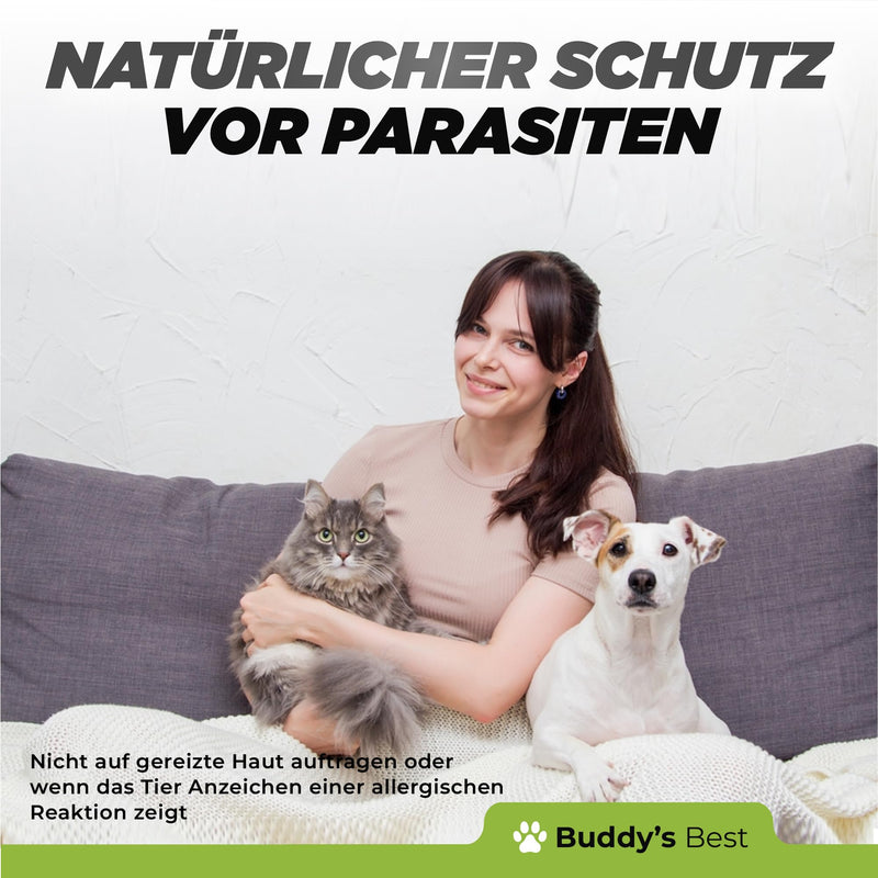 BUDDY'S BEST 50ml Spot On Worm Treatment Cat and Dog - Worm Treatment Dog and Cat - Dewormer Cats and Dogs - Worm Treatment Cats All Worms - Deworming Dog - BeesActive Australia