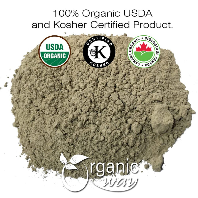 Organic Way Gokshura Powder (Tribulus Terrestris) - Organic & Kosher Certified | Raw, Vegan, Non GMO & Gluten Free | USDA Certified | Origin - India (1LBS/ 16Oz) 1 Pound (Pack of 1) - BeesActive Australia