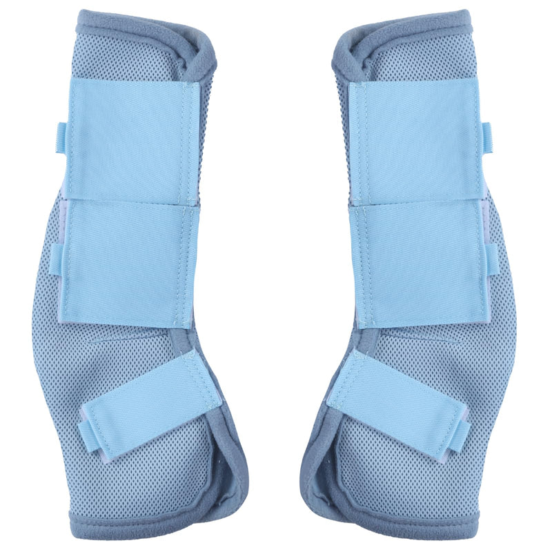 Horse Fly Boots Set of 4, Breathable Comfy Mesh Fly Boots for Horses, Non-slip Horse Fly Leggings No More Stomping & Horsefly Nuisance Lightblue Pony Light Blue - BeesActive Australia