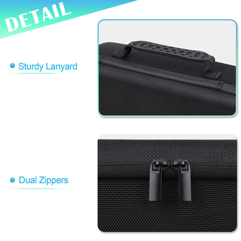 BOVKE Case for Smart Nebulizer for Breathing Problems, Desktop Inhaler Nebulizer for Adults and Kids, Digital Asthma Jet Nebulizer Machine Bag for Home Use, Space for Masks, Tubing, Black+Black - BeesActive Australia