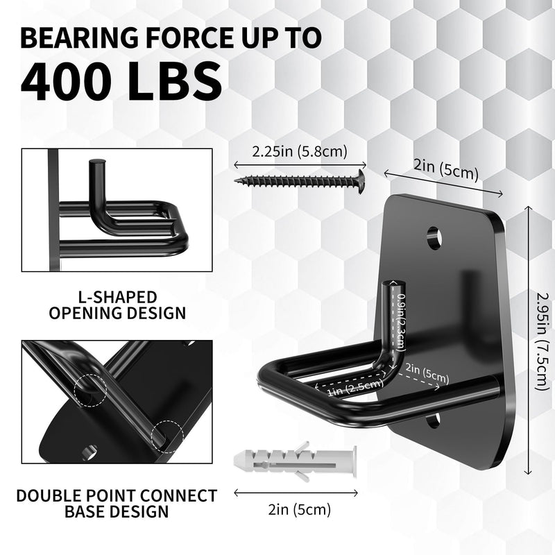 Resistance Band Wall Anchor, Squats Workout Equipment, 3PCS Resistance Band Anchor Mount System, Arm Workout at Home Fitness Equipment, Home Gym Wall Anchor for Strength Training, Physical Therapy - BeesActive Australia