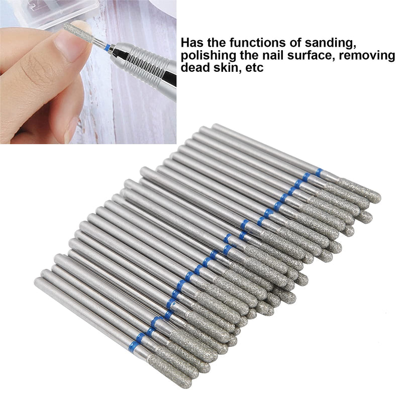 50pcs Portable Nail Drill Bits, Dead Skin Removal Nail Grinding Polishing Head Nail Polisher Accessory for Household, Nail Art Shop (M-41.25) - BeesActive Australia