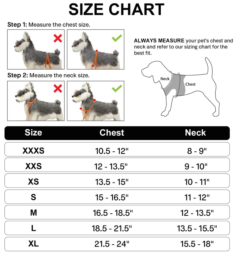 Joytale Small Dog Harness, Breathable Mesh Step-in Vest Harness, Reflective Soft Padded Harnesses Small Sized Dog for Walking, Black, S S--Chest: 15-16.5'' - BeesActive Australia
