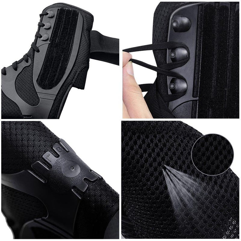 Kuangmi Ankle Brace Stabilizers Adjustable Ankle Support for Sports Protect, Sprained Ankle, Ligament Damage, Injury Recovery 1 Piece (L) Large