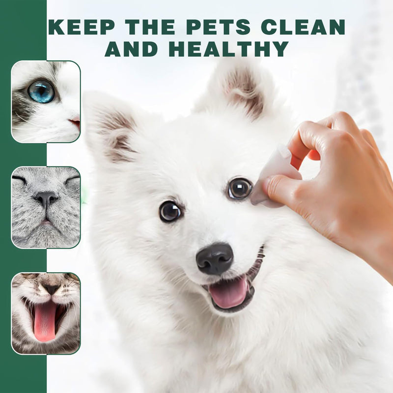 Eye care dog, eye pads dog, eye care finger pads for dogs, eye cleaner for dogs, tear stain remover dog, 130 pieces eye cleaning pads, gentle odorless harmless dog eye wipes - BeesActive Australia