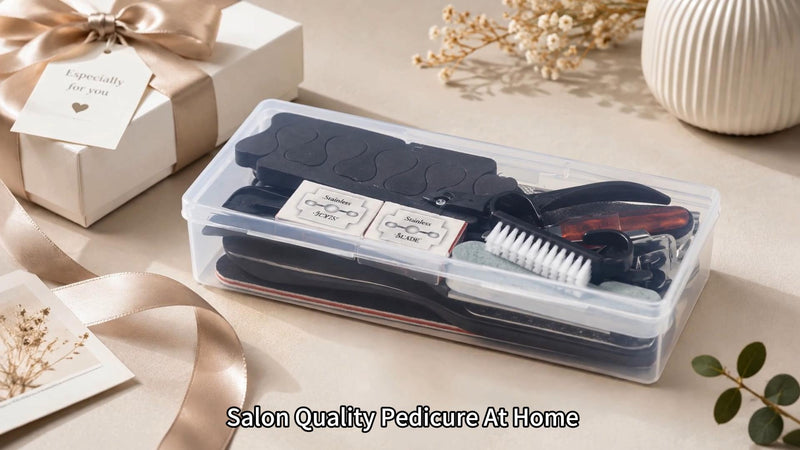 36 in 1 Professional Pedicure Kit, Foot File, Foot Rasp and Callus Remover Black