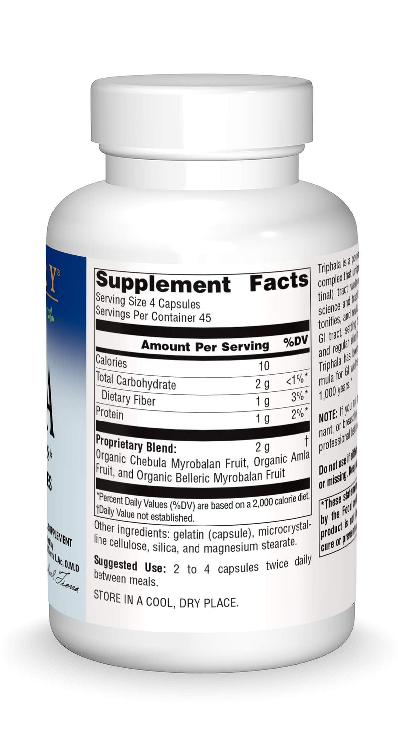 Triphala Internal Cleanser 500 mg Planetary Herbals 180 Caps - BeesActive Australia