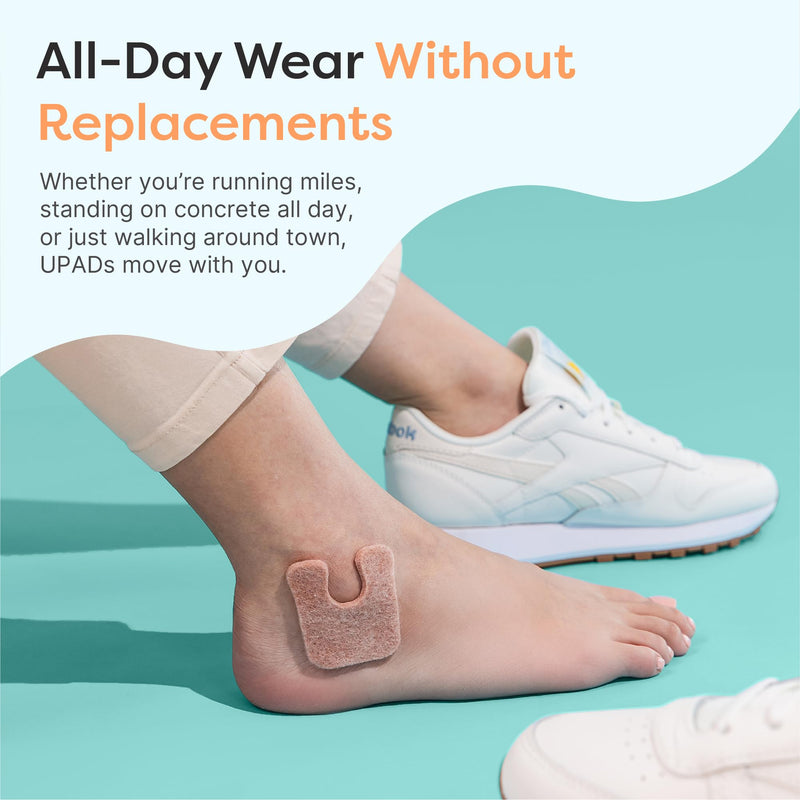 ZenToes U-Shaped Felt Callus Pads | Protect Calluses from Rubbing on Shoes | Reduce Foot and Heel Pain | Pack of 24 | 1/8” Self-Stick Pedi Cushions 24 Count Beige - BeesActive Australia