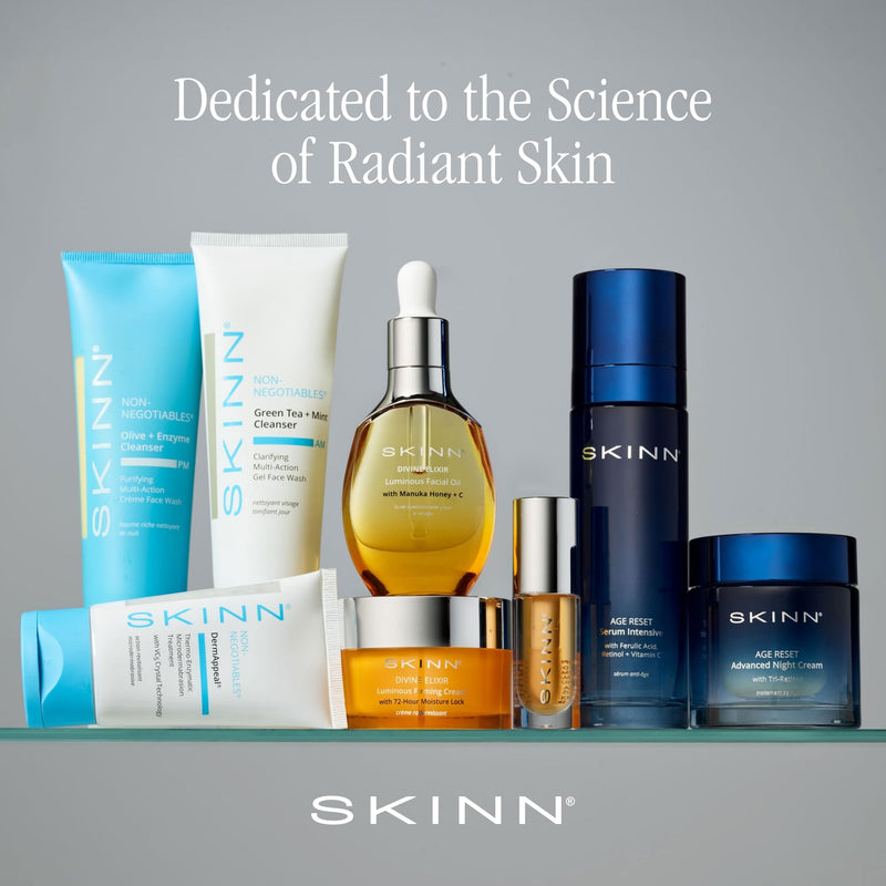 SKINN Luminous Lip Oil Bundle - (2 Pack, Golden & Blush) | Vitamin C & Manuka Honey - Smooth Lines & Soothe Dry Lips for Improved Elasticity - Lip Gloss with Skincare Benefits Blush and Golden