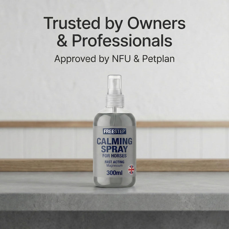 Calming Spray for Horses – Fast-Acting Horse Calmer with Magnesium for Anxiety, Stress & Spooking | Natural Focus & Relaxation Support | Non-Drowsy & Competition Safe | Instant Calming 300 ml (Pack of 1)