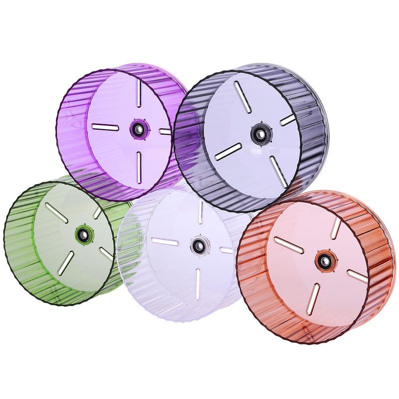 Hamster Wheel,Silent Hamster Wheel,Quiet Hamster Wheel,Hamster Exercise Wheel,Adjustable Stand Silent Hamster Wheel for Hamsters,Gerbils,Mice,Small Animals (Ф 6.7 inch, Transparent) Ф 6.7 inch - BeesActive Australia