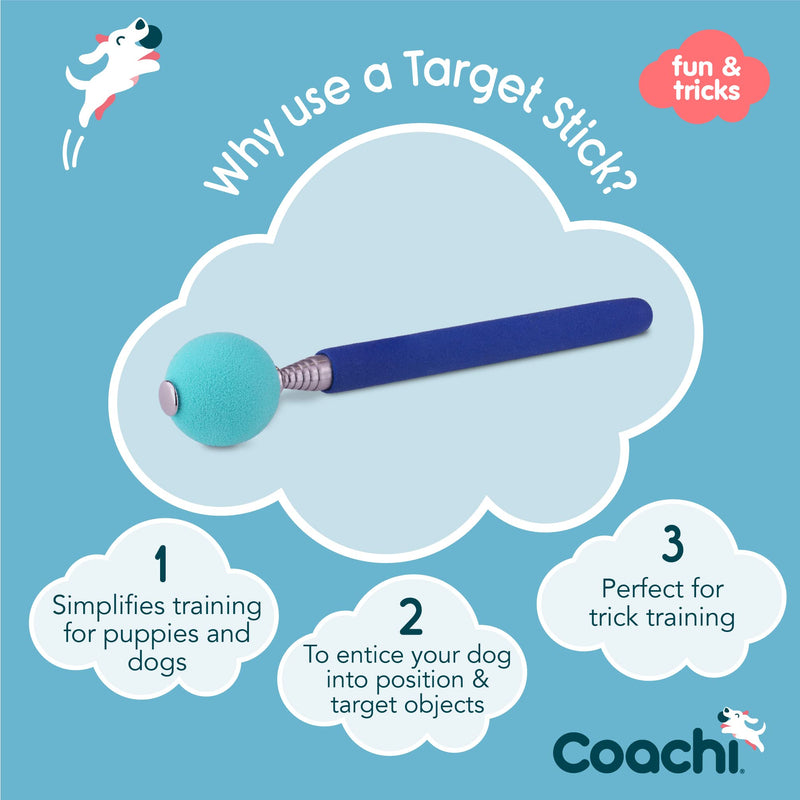 Company of Animals Coachi Target Stick, Telescopic Design with Large Ball for Target, Dog Accessory for Clicker & Agility Training, Teach Commands and Tricks New Model - BeesActive Australia