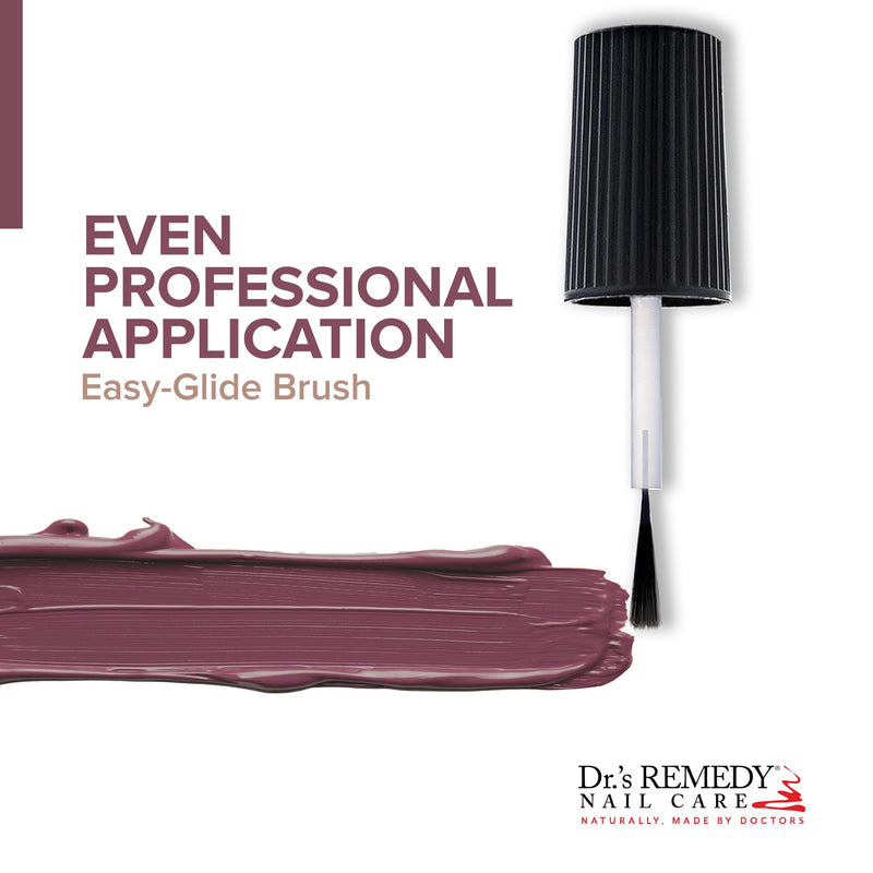 Dr’s Remedy Enriched Nail Polish: Non Toxic, All Natural, and Organic - Doctor Formulated: Strengthens, Restores, Heals, and Protects '24-Free' - MINDFUL Mulberry - BeesActive Australia