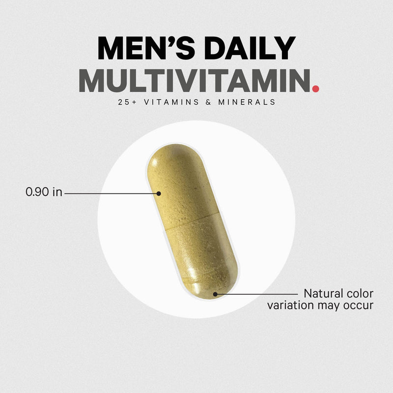 Codeage Men’s Daily Multivitamin – 25+ Essential Vitamins & Minerals, Organic Whole Foods, Probiotics, Omega-3, Zinc, Vitamins A, B, C, D, E & K, 2 Pack