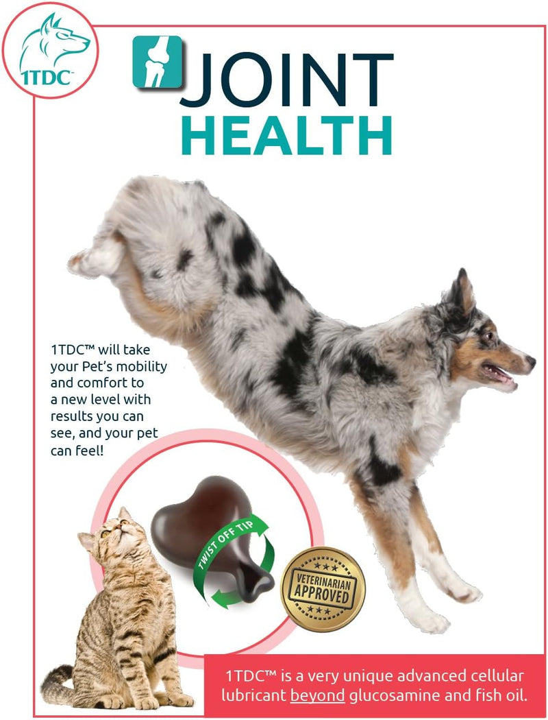 1TDC Dual Action Natural Support Periodontal & Joint Health – Twist Off SoftGels for Dogs & Cats (4- in - 1 Wellness) Supports Oral, Hip & Joint Health, Muscle & Stamina Recovery, Skin & Coat Health 30 SoftGels - BeesActive Australia