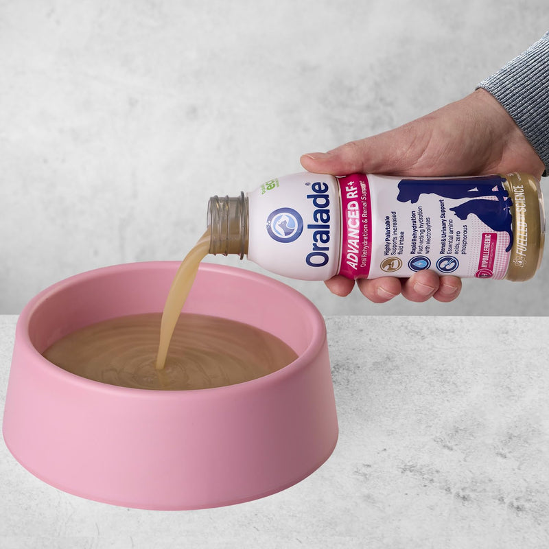 Oralade Advanced RF+ Oral Rehydration Support for Dogs & Cats | Ready-to-Serve Hydration Drink with Amino Acids | Supports Kidney & Urinary Health | Roast Chicken Flavour | 500ml