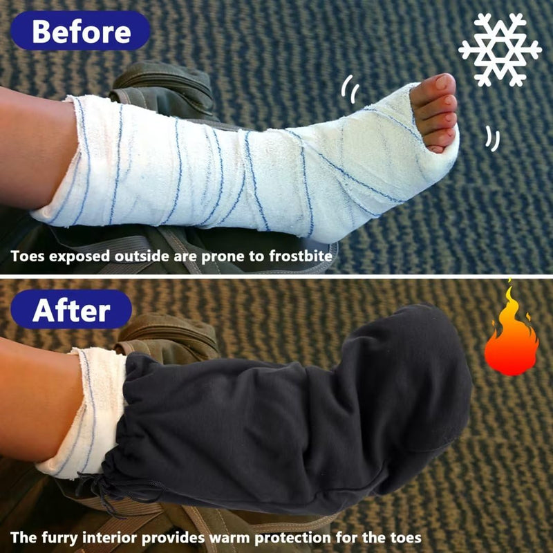 21" x 12.5" Leg Cast Cover- Below the Knee Leg Cast Sock Cover- Warm Foot Cast Sleeve- Plaster Stocking Protective 1 Pc - BeesActive Australia