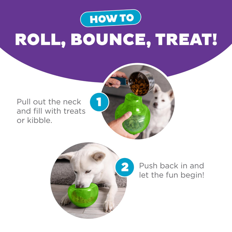 Outward Hound by Planet Dog Snoop Interactive Treat Dispensing Dog Toy, Large, Green One-Size Green Snoop - BeesActive Australia