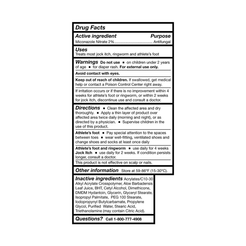McKesson Antifungal Cream, 2% Miconazole Nitrate - Relieves Itching, Burning, Cracking from Jock Itch, Ringworm and Athlete Foot - 4 oz., 3 Count 4 Ounce (Pack of 3) - BeesActive Australia