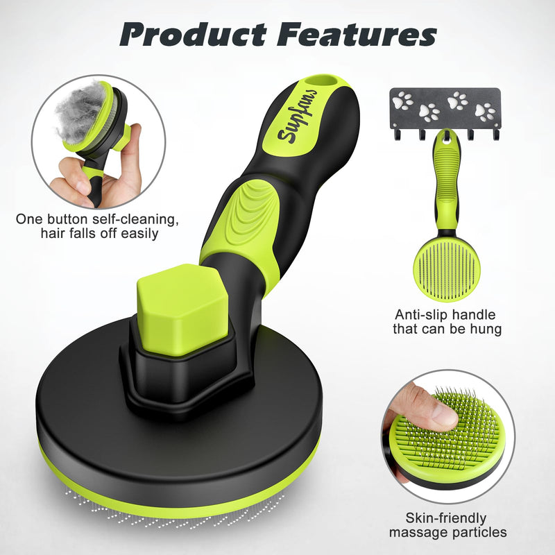 3PCS Cat Grooming Kit | Cat Brush | Cat Brushes for indoor Cats | Cat Nail Clipper | Cat Nail Trimmer | Cat Bath Brush | Cat Brush for Shedding for Long and Short Haired Cats - Premium Cat Supplies - BeesActive Australia