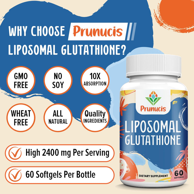 Liposomal Glutathione, with Vitamin C, Milk Thistle & Alpha-Lipoic Acid, Master Antioxidants, Pure Reduced L-Glutathione - Immune System, Energy, High Absorption, 240 Softgels 60 Count (Pack of 4)