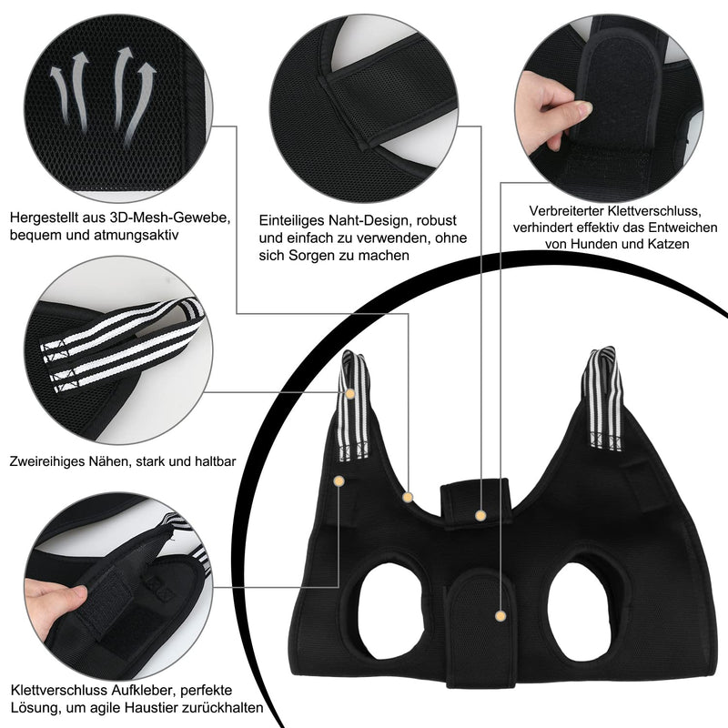 Dog Grooming Hammock Set for Dogs and Cats, Newly Upgraded Hammock Harness for Nail Trimming, Pet Grooming Hammock Nail Trimming Helper Ears/Eyes Care Helper for Small Large Pets S - Upgraded - BeesActive Australia