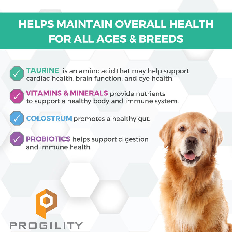 Nootie Progility Multvitamin for Dogs, Multivitamin Supplement for Dogs with Taurine, 90 Soft Chews per Container - PawsPlanet Australia