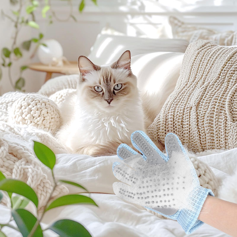 1PCs Cat Grooming Gloves Pet Hair Remover Glove Washing Bath Glove for Cat Dog Pet Grooming Glove for Shedding, Massage Cat Grooming Gloves for Hair Removal - BeesActive Australia