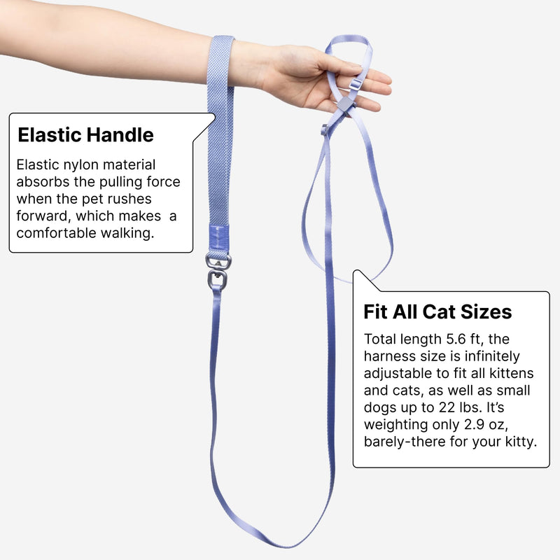 Cat Harness and Leash Set - U.S. IDA Bronze Awarding Design, Escape Proof and Anti-Chocking, for Walking and Training, Lighweight for Kitten and Small Large Cat and Puppy(Linen) Linen - BeesActive Australia