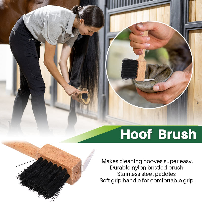 Keadic 5Ps Farrier hoof Trimming Tool kit with Roll Pack Contains 4 in 1 Horseshoe File Raps, 8" Horse Shoe Cutting Pliers, Multipurpose Trimmer Shears and Horseshoe Brush for Horses Cattle Sheep - BeesActive Australia