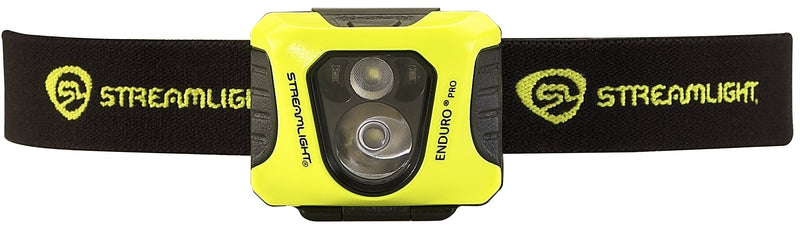 Streamlight 61420 Enduro Pro 200-Lumen 2250-Candela Ultra-Light LED Headlamp with AA Batteries and Elastic Strap, Clear Retail Packaging, Yellow