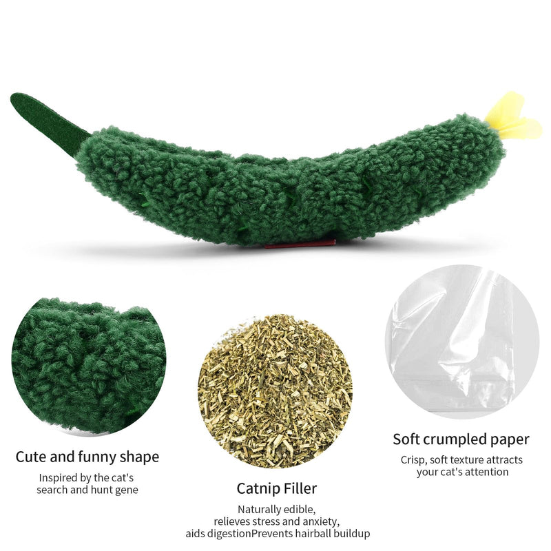 BBdis Catnip Cat Toys,2 Pack Soft and Durable Crinkle Sound Interactive cat Kicker Toy, Cat Toys for Indoor Cats,cat Kicker Toy,Kitten Toys,Promotes Kitten Exercise - BeesActive Australia