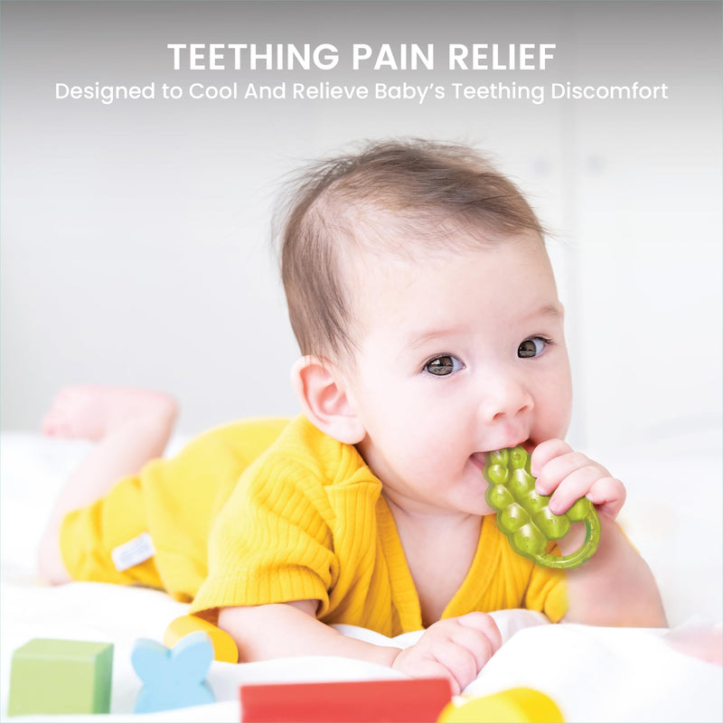 Lulyboo Water Teethers ‚Äì BPA-Free, Chillable Teething Toys for Infants & Toddlers ‚Äì Soothing Relief for Sore Gums ‚Äì Soft, Durable, Freezable ‚Äì 3+ Months (Fruits) Fruits - BeesActive Australia