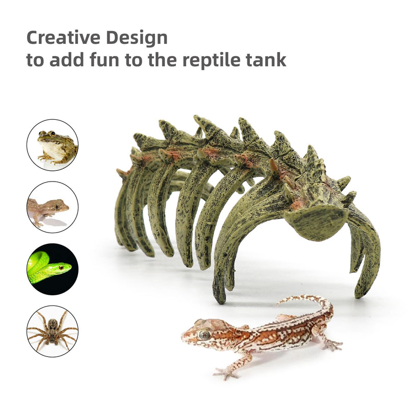 relaqcc Aquarium Skull Animal Skeletons, Reptile Tank Accessories, Fish Tank Decorations for Amphibians, Betta Fish, Shrimp, Hermit Crab, Leopard Gecko - BeesActive Australia