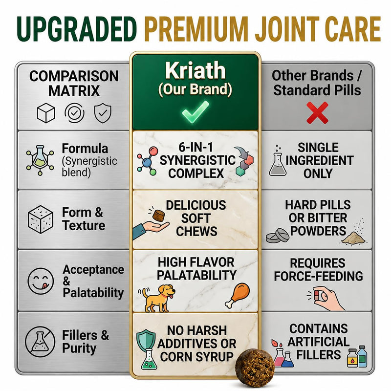 Advanced Hip & Joint Chews for Dogs, Dog Joint Supplement with Glucosamine Chondroitin MSM & Collagen, Mobility Support, Healthy Cartilage and Joint Function, Chicken Flavor Soft Chews, 200g