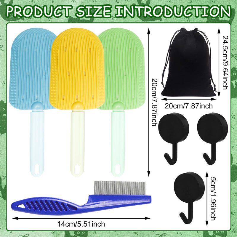 SPERMUOY cat brush cat comb, 3-piece cat brush short hair cat brush long hair cat tongue comb dog comb, cat comb suitable for cat massage - BeesActive Australia
