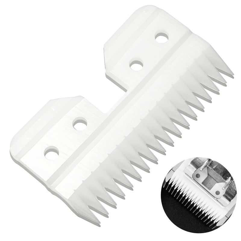 4pcs Oster Fast Feed Clipper Ceramic Blade - Pet Dog Cat Grooming Clipper Replacement Blades, for A5 Trimmer Series, for Andis 18 Teeth Detachable Ceramic Blade Part, for Wahl KM2 KM5 KM10 - BeesActive Australia
