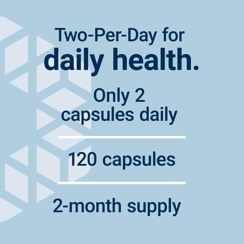 Life Extension Two-Per-Day Multivitamin, 240 Capsules | Vitamins B, C & D, Zinc & over 25 Vitamins, Minerals & Extracts in a Two-Month Supply, Non-GMO, Gluten-Free Capsules 240 Count (Pack of 1)