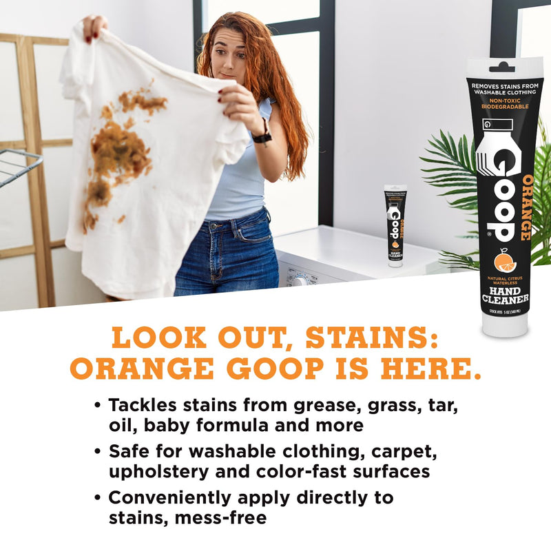 GOOP Orange Multi-Purpose Waterless Hand Cleaner and Stain Remover - 5 oz Tube - BeesActive Australia
