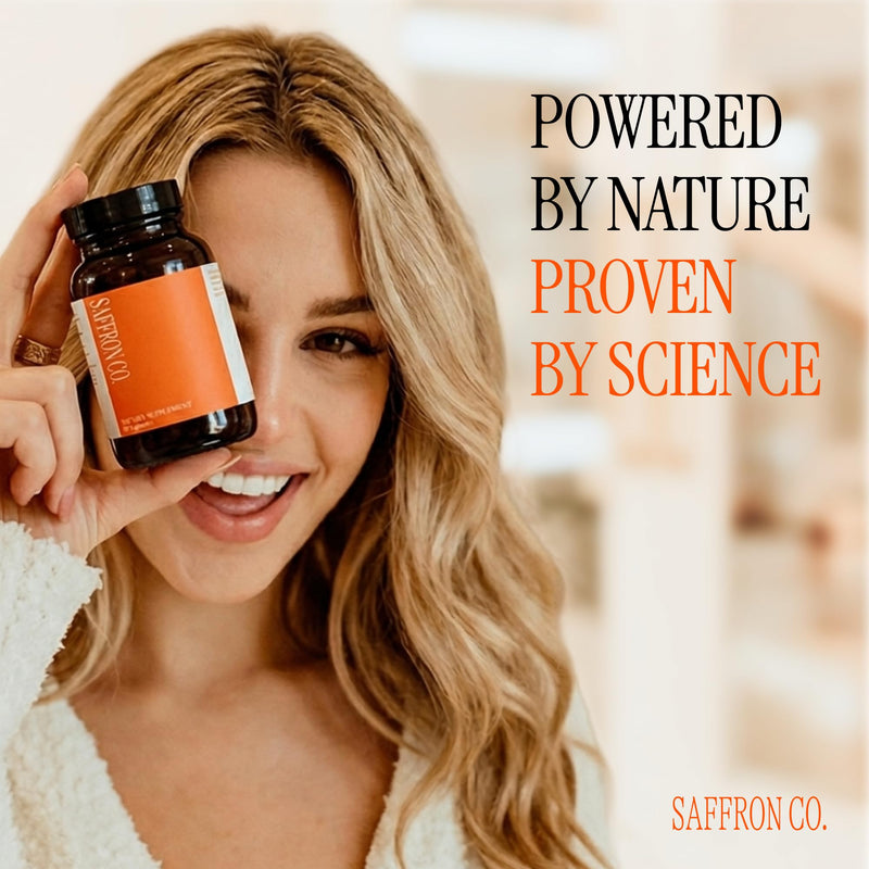 Saffron Supplements, Saffron Extract, Mood & Focus Support, 60 Capsules | Vegan Capsules for Daily Vitality, Wellness & Energy - 30mg Saffron Extract, Magnesium Glycinate, Rhodiola & Vitamin B6