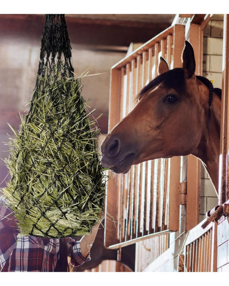3PCS Hay Net for Horses, Slow Feed Hay Bag, Hanging Hay Feeder for Horses, Goats, Sheep - BeesActive Australia