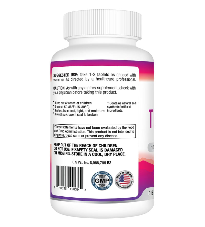 Best Earth Naturals Time Release Caffeine with L-Tyrosine, Vitamin B6, Vitamin B12, Thiamin & More - Energy Supplement for Women and Men - 40 Count
