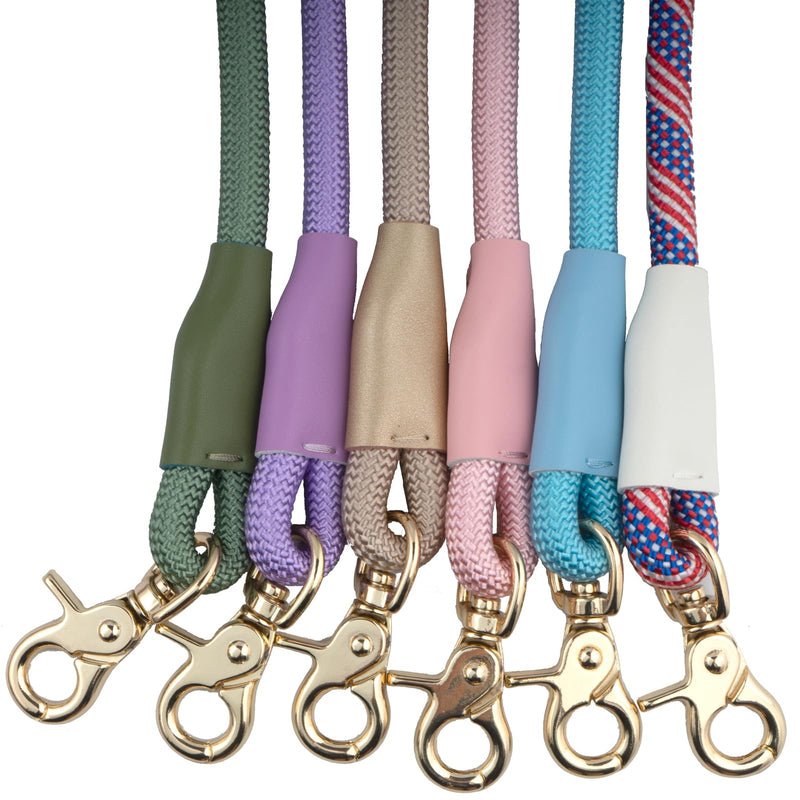 Hands Free Dog Leash 7FT, Nylon Rope Waist Leash for Dog Walking Running 7FT x10MM Pink