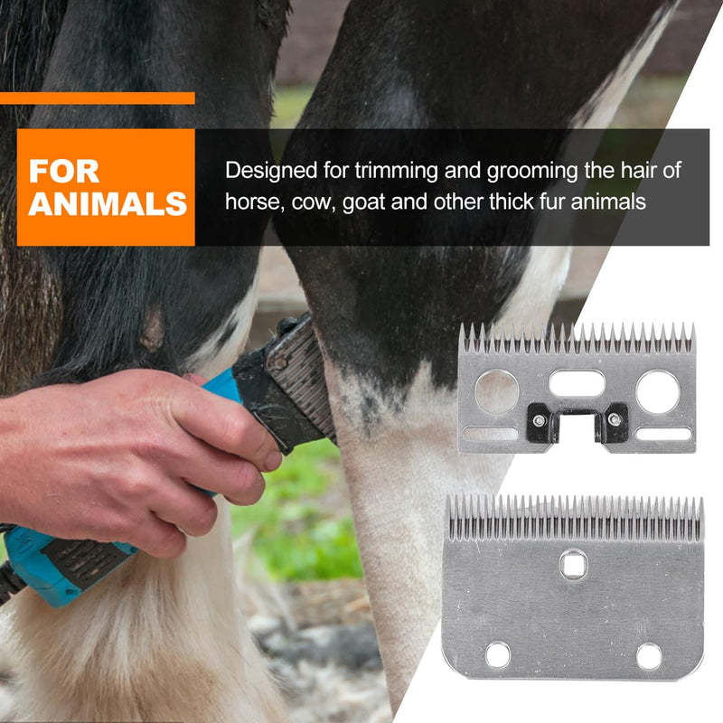 Horse Scissors Replacement Blades, 35 Teeth Professional Carbide Clipper Blades Horse Clipper Replacement Blade Carbide Cattle Hair Trimmer Universal Blades for Horses, Horses, Goats - BeesActive Australia