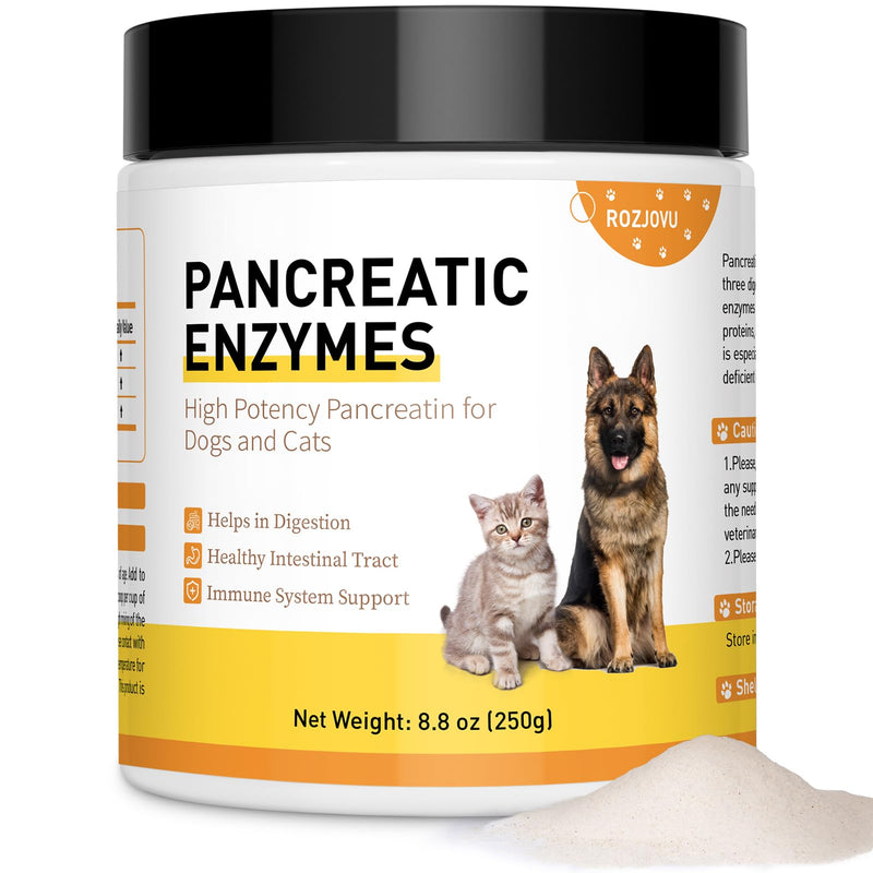 Pancreatic Enzymes for Dogs (8.8 Oz) | 10x Pancreatin Formula | Digestive Enzymes for Dogs with EPI | Helps Restore Normal Weight, Supports Digestive Stress and Pancreatic Issues - PawsPlanet Australia