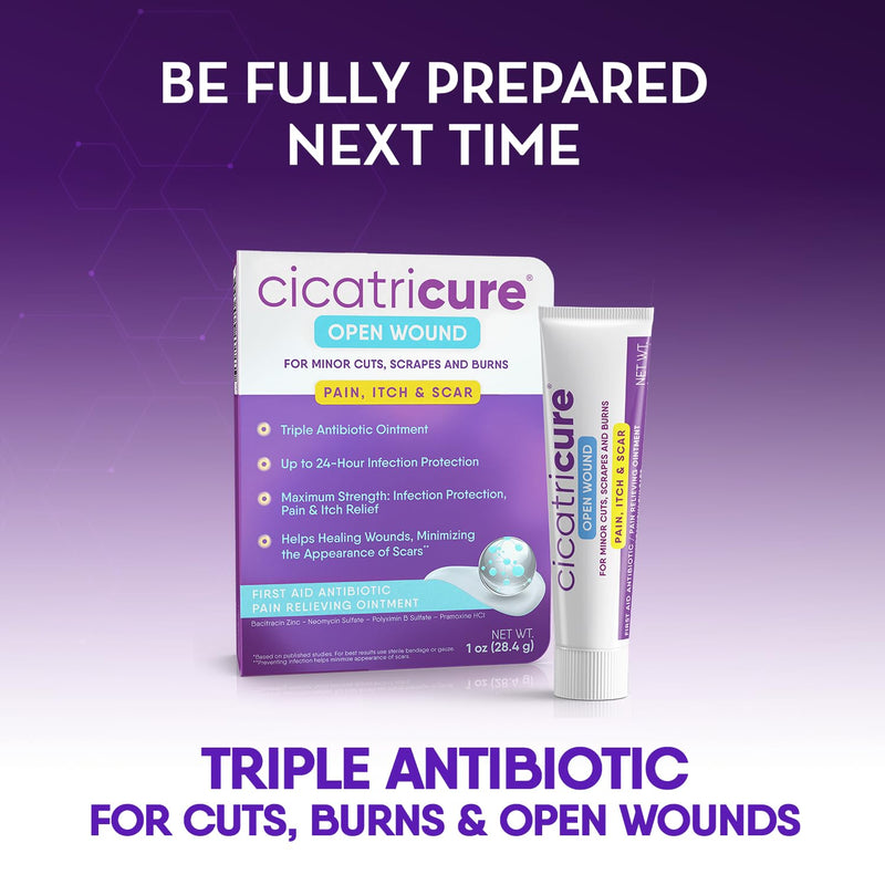 CICATRICURE Face & Body Scar Gel, Reduces The Appearance of Old & New Scars, Stretch Marks, Surgery, Injuries, Burns and Acne, 1 Ounce- Pack of 2